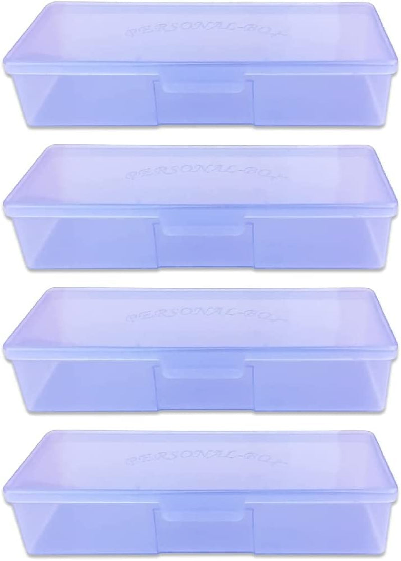 Beauticom Personal Box Storage Case for Professional Manicurist Nails Pedicure (Large Size) (4 Pieces Mix Color, Mix Color: Pink, Blue, Frosted, Purple) Health & Beauty > Personal Care > Cosmetics > Cosmetic Tools > Nail Tools Beauticom PURPLE 112 Pieces 
