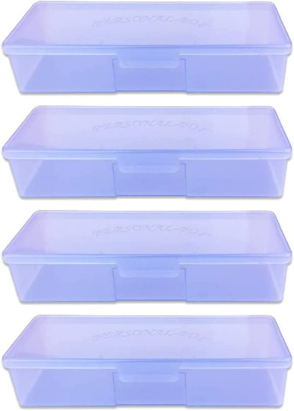 Beauticom Personal Box Storage Case for Professional Manicurist Nails Pedicure (Large Size) (4 Pieces Mix Color, Mix Color: Pink, Blue, Frosted, Purple) Health & Beauty > Personal Care > Cosmetics > Cosmetic Tools > Nail Tools Beauticom PURPLE 112 Pieces 