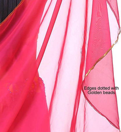 Lightweight Semicircle Chiffon Hand Scarf Belly Dance Costume Outfit Hip Scarf Sequin Trim Shawls Veils Apparel & Accessories > Clothing Accessories > Scarves & Shawls SHOWYOU   