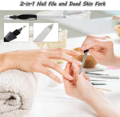 Professional Pedicure Tools Set, 26 in 1 Stainless Steel Foot Care Kit Foot Rasp Dead Skin Remover Pedicure Kit,Foot File Kit Foot Callus Remover, for Men Women Travel Health & Beauty > Personal Care > Foot Care ORBET   