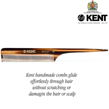 Kent 8T Rattail Combs for Hair Care and Style for Sectioning and Pick Care Kit Styling for Men and Women Parting Comb Rat Tail Comb/Kent Hair Comb Fine Tooth Health & Beauty > Personal Care > Hair Care KENT   