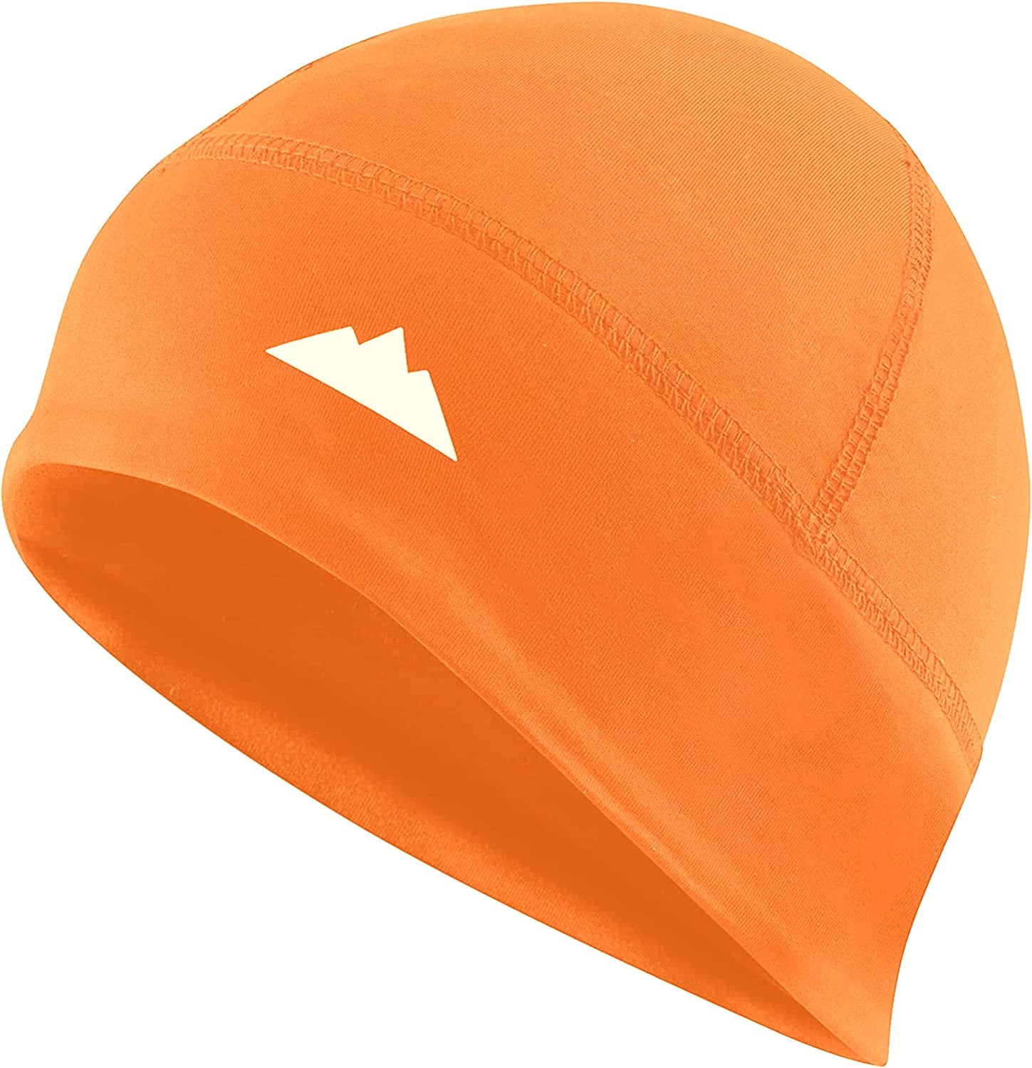 Skull Cap Helmet Liner Running Beanie - Winter Thermal under Helmet Cycling Head Hat - Ultimate Moisture Wicking Performance Apparel & Accessories > Clothing Accessories > Headwear Tough Headwear Orange One Size 