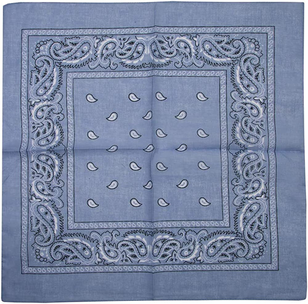 Lightweight Multicolored Cotton Bandana 12 Pack Apparel & Accessories > Clothing Accessories > Headwear Bioworld   
