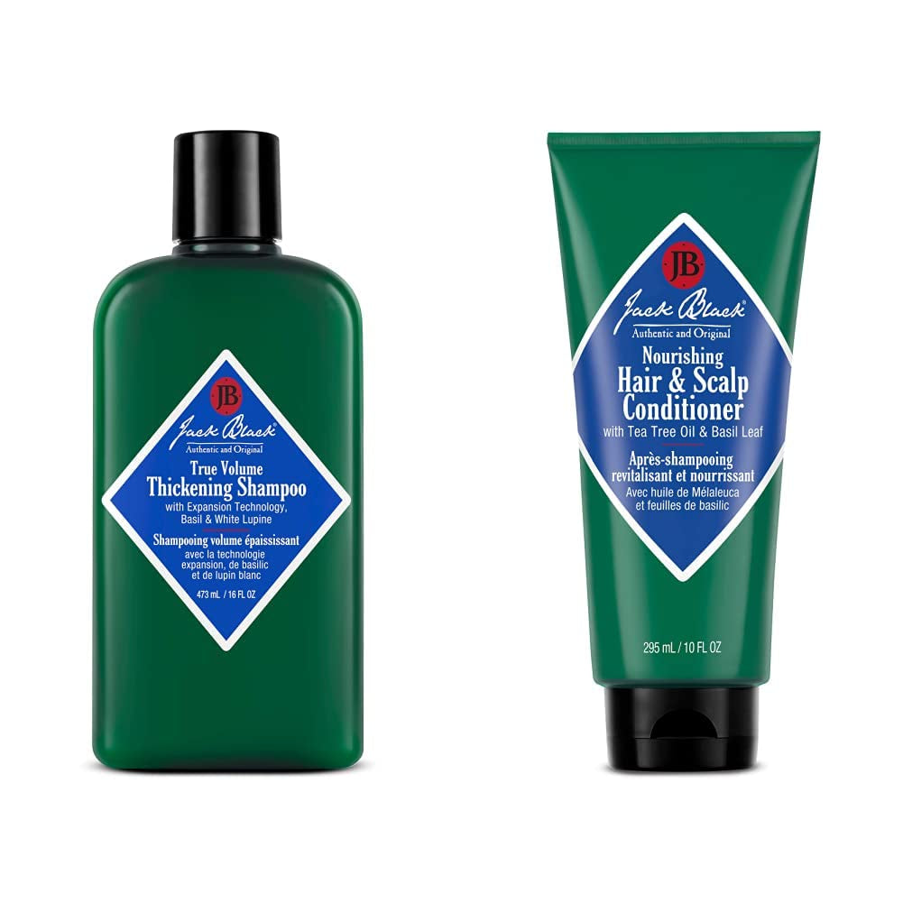 Jack Black - Nourishing Hair and Scalp Conditioner Health & Beauty > Personal Care > Hair Care Jack Black Shampoo, 16 Ounce with Nourishing Hair and Scalp Conditioner, 10 Fl Oz  