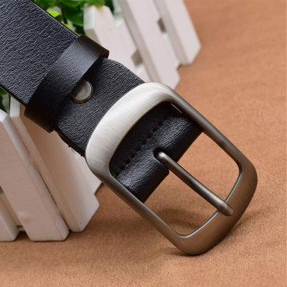 Vonsely Womens Leather Belt for Jeans, Black Leather Waist Belts with Pin Buckles Apparel & Accessories > Clothing Accessories > Belt Buckles VONSELY   