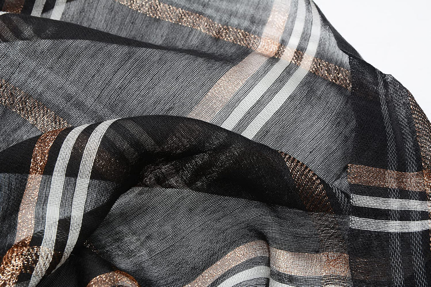 SNUG STAR Cotton Silk Scarf Elegant Soft Wraps Color Shade Scarves for Women Apparel & Accessories > Clothing Accessories > Scarves & Shawls SNUG STAR   