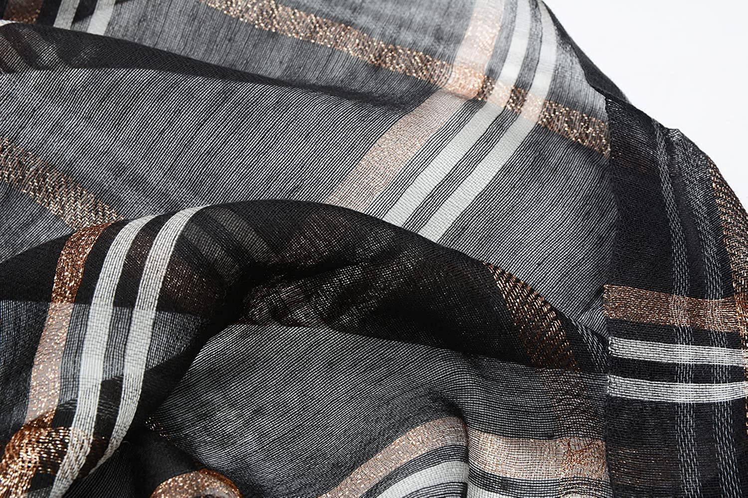 SNUG STAR Cotton Silk Scarf Elegant Soft Wraps Color Shade Scarves for Women Apparel & Accessories > Clothing Accessories > Scarves & Shawls SNUG STAR   