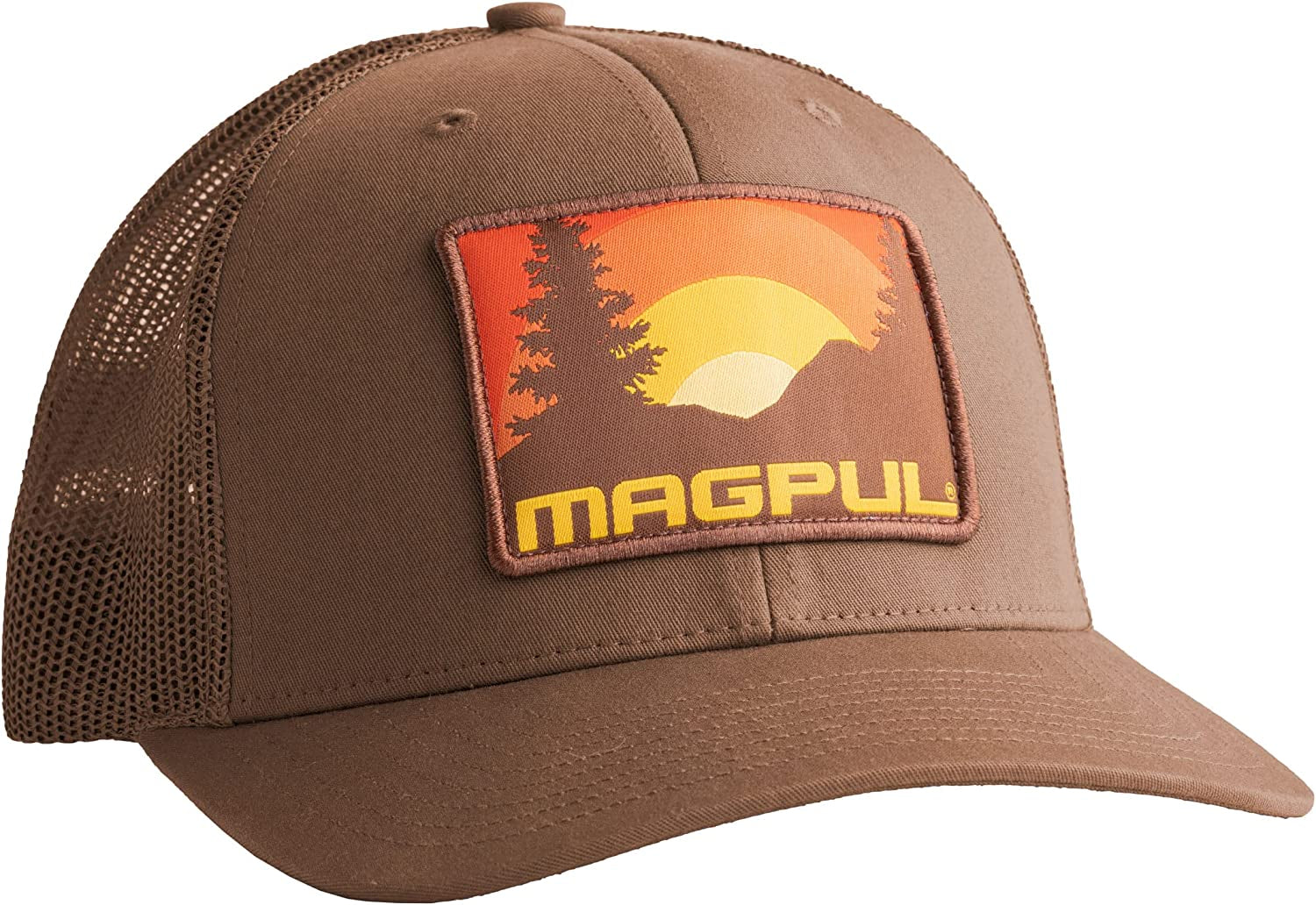 Magpul Trucker Hat Snap Back Baseball Cap, One Size Fits Most Apparel & Accessories > Clothing Accessories > Hats Magpul Daybreak Brown One Size 
