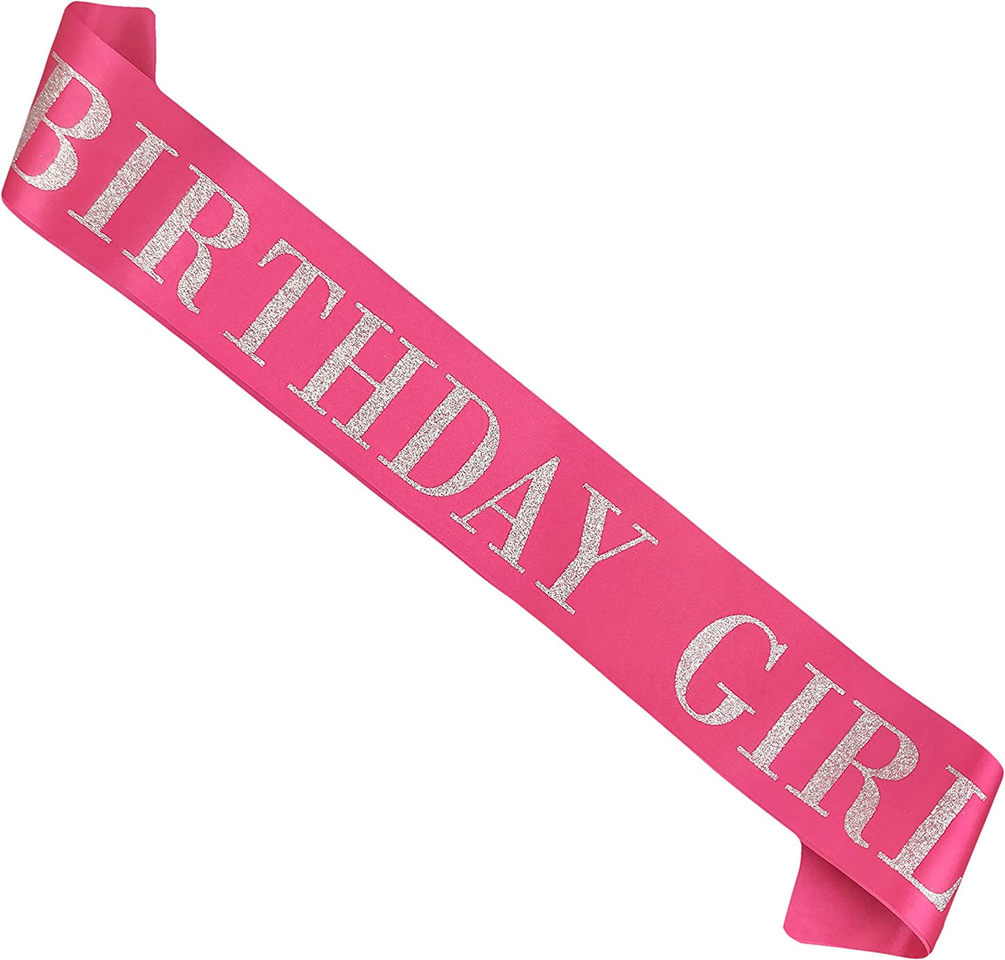 Birthday Gifts for Men,Boy Birthday King Sash Birthday Party Supplies and Decorations (Black-Silver） Apparel & Accessories > Clothing Accessories > Sashes MGJSRNH Pink-silver  