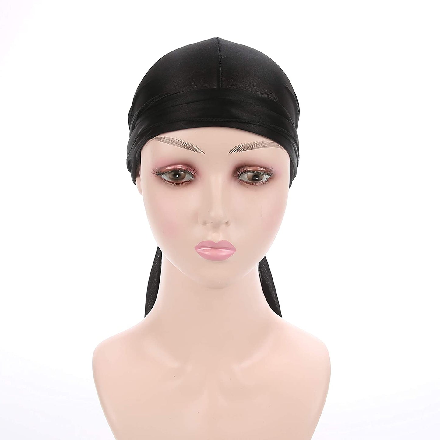Fxhixiy Men Women Durag Extra Long-Tail Headwraps Silky Satin Pirate Cap Bandana Hat for 360 Waves Apparel & Accessories > Clothing Accessories > Bandanas & Headties Fxhixiy   