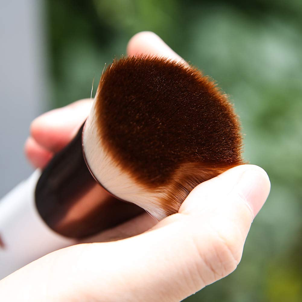 Foundation Brush,Ducare Flat Top Kabuki Brush Synthetic Professional Makeup Brush Liquid Blending Mineral Powder Buffing Stippling Makeup Tools, Rose Golden/White Health & Beauty > Personal Care > Cosmetics > Cosmetic Tools > Makeup Tools Doremi Beauty   