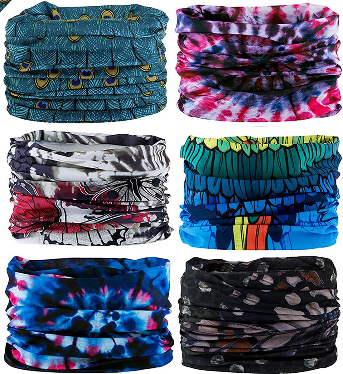 Kingree 6PCS Outdoor Magic Scarf, Elastic Headbands, Headscarves, Headwear, Mask Apparel & Accessories > Clothing Accessories > Headwear KINGREE Swing  