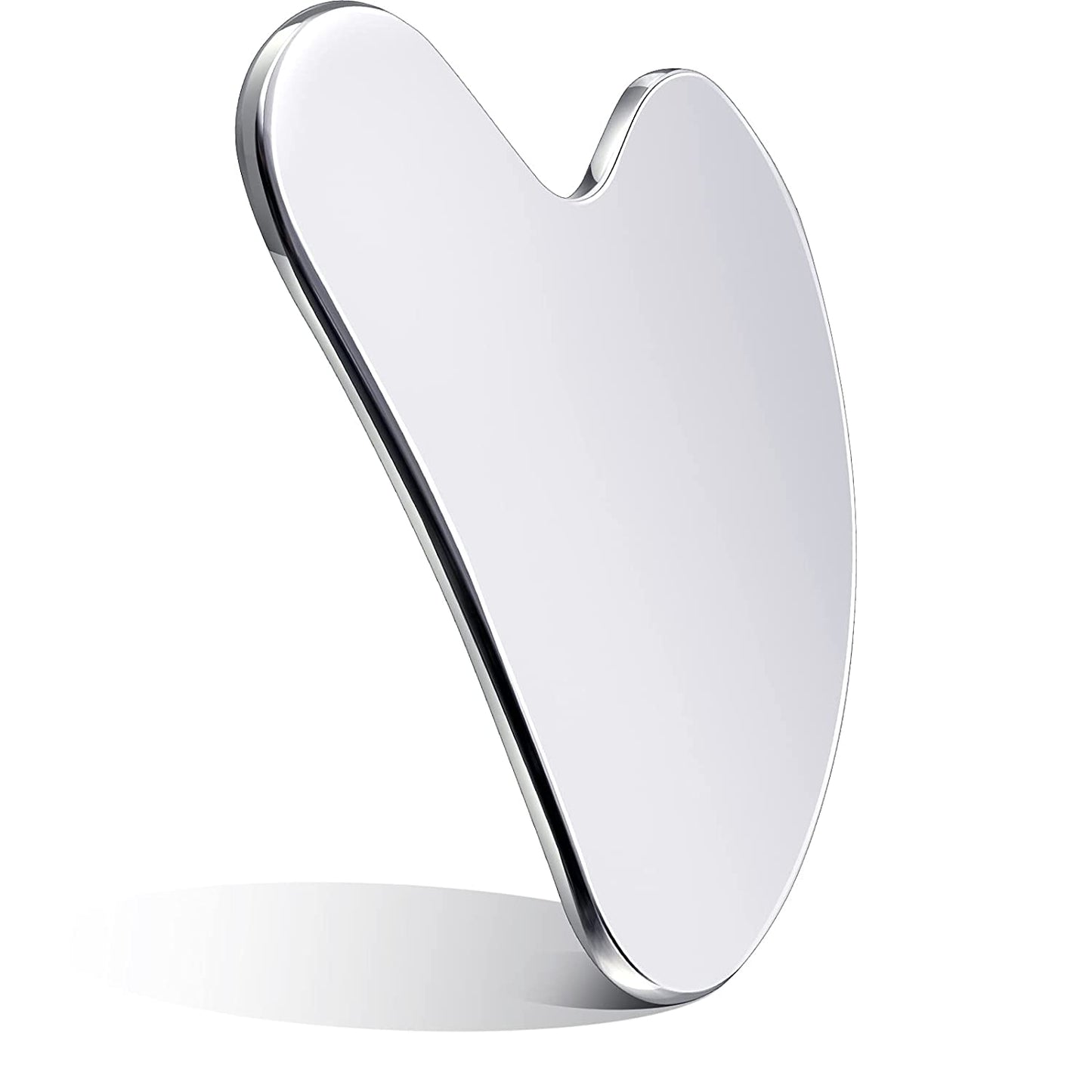 Nuanchu Stainless Steel Gua Sha Facial Tools Guasha Tool for Face Metal Gua Sha Tighten Skin Heart Massage Guasha Beauty Tool for Body Eyes Neck Massager with Travel Pouch (Heart Style) Health & Beauty > Personal Care > Cosmetics > Cosmetic Tools > Skin Care Tools Nuanchu Silver  
