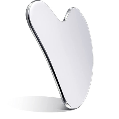 Nuanchu Stainless Steel Gua Sha Facial Tools Guasha Tool for Face Metal Gua Sha Tighten Skin Heart Massage Guasha Beauty Tool for Body Eyes Neck Massager with Travel Pouch (Heart Style) Health & Beauty > Personal Care > Cosmetics > Cosmetic Tools > Skin Care Tools Nuanchu Silver  