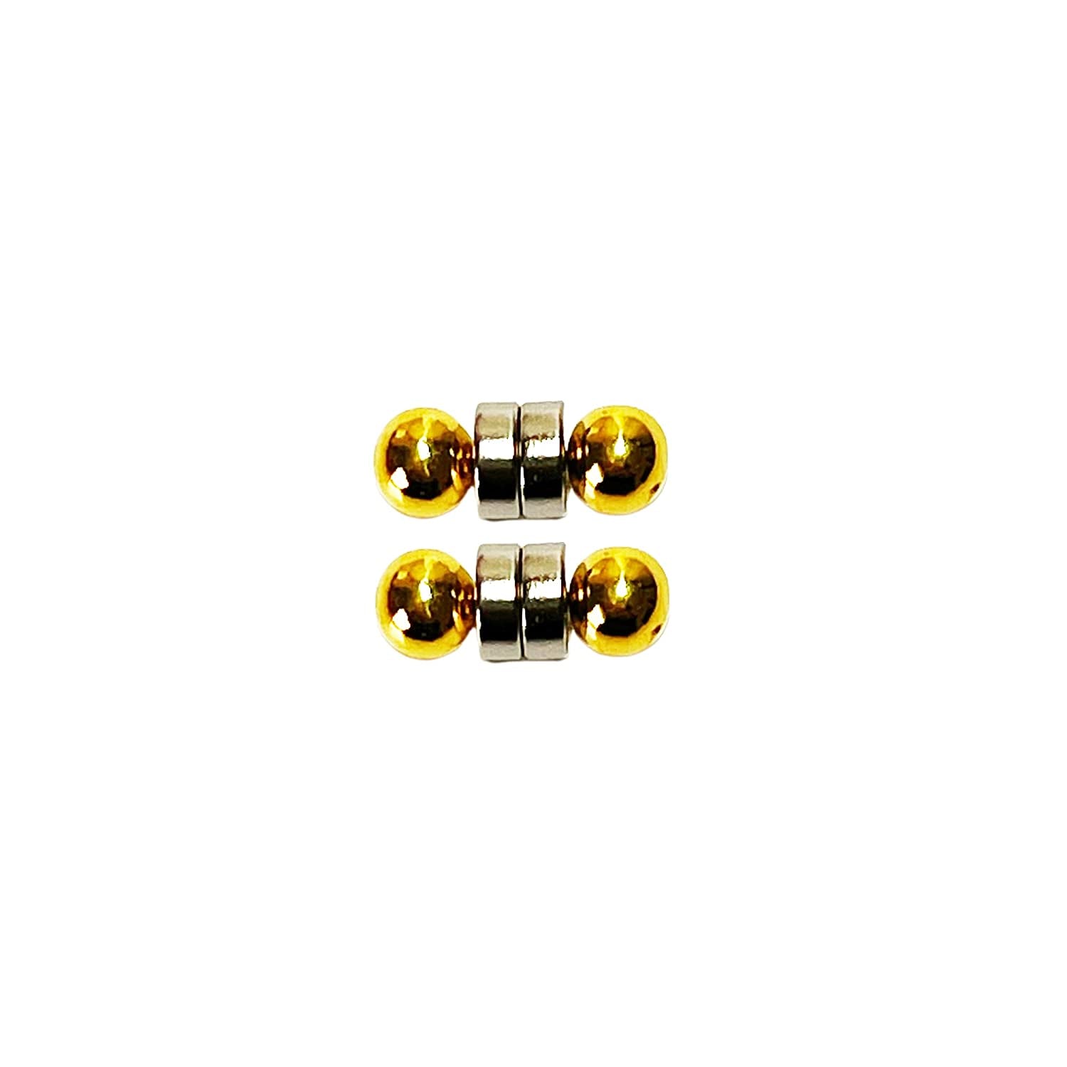 Non-Piercing Nipple Ring Magnetic Barbell Stud Fake Body Jewelry for Women (B - Black (Regular)) Apparel & Accessories > Jewelry > Body Jewelry All Body Art A - Mini (Gold)  