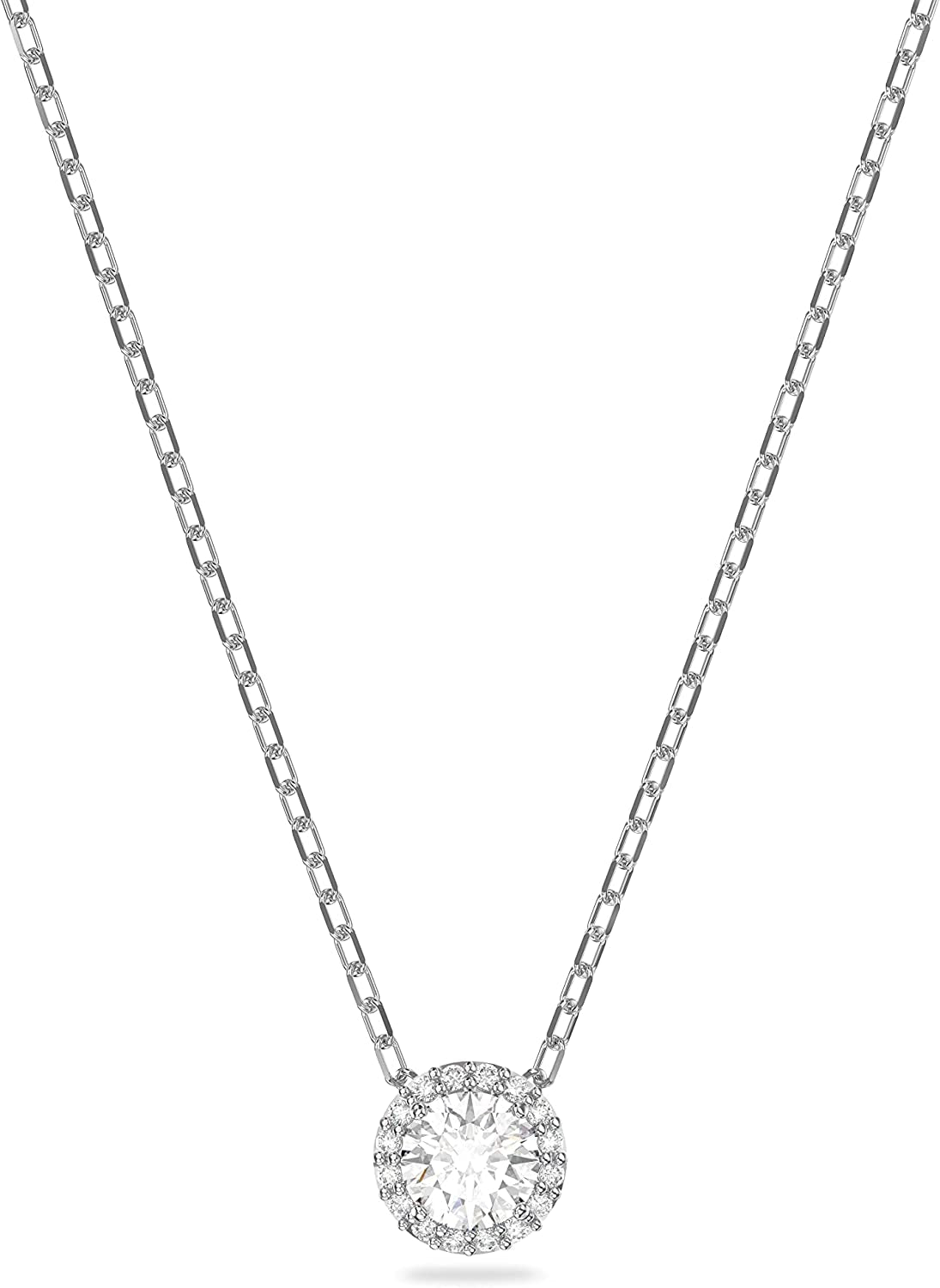 Swarovski Angelic Bracelet and Necklace Jewelry Collection, Rhodium Tone Finish, Clear Crystals Apparel & Accessories > Jewelry > Bracelets SWAROVSKI Pendant Necklace  