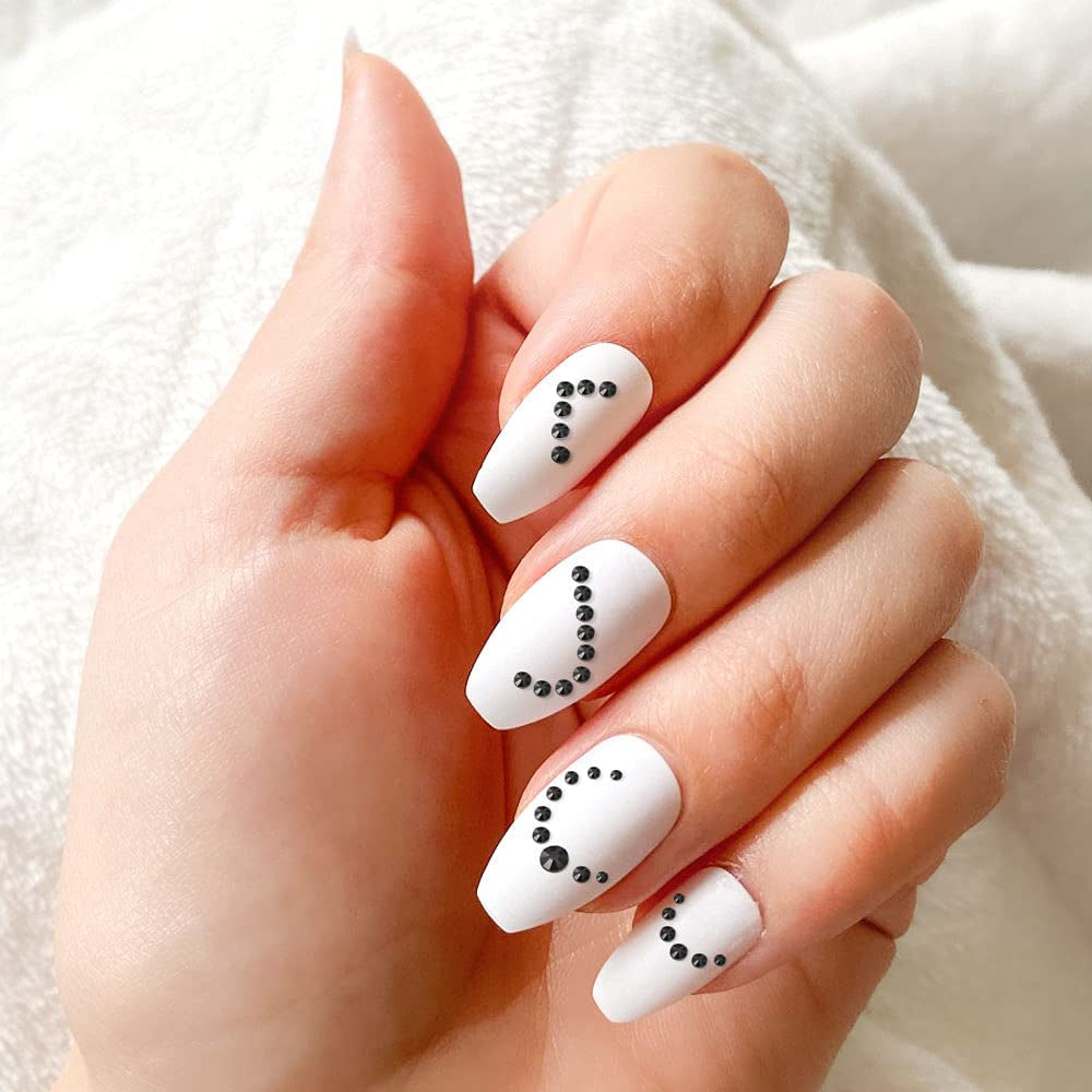 Molisaka Black Nail Art Rhinestones, Glass Flat Back Rhinestones for Nails Decorations, Bling Crystals Nail Gems for Nail Design, 3D Nail Jewels Set with Rhinestone Picker Tools (2320Pcs) Health & Beauty > Personal Care > Cosmetics > Cosmetic Tools > Nail Tools Molisaka   