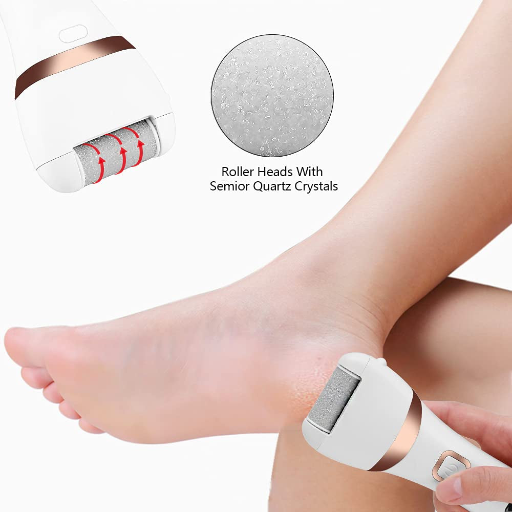 Electric Callus Remover Refill,Elmchee Perfect Refill 3 Same Rough Replacement Rollers Professional Feet Care Grinding Heads Pack of 3 (Grey) Health & Beauty > Personal Care > Foot Care Elmchee   