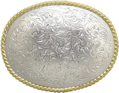 Western Floral Eagle Dogs Birds Star Replacement Belt Buckle Fits 1-1/2"(38Mm) Belt Strap-Multi-Style Options Apparel & Accessories > Clothing Accessories > Belt Buckles Belts.com Type Buckle S4 - H8136 Bright Silver Gold 1-1/2" 