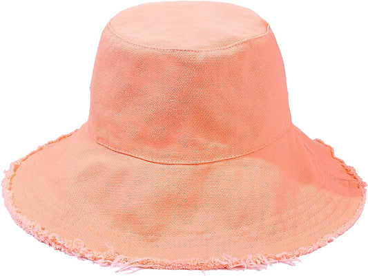 HZEYN Bucket Hats for Women Wide Brim Summer Travel Packable Cotton Bucket Beach Sun Hat UPF 50+ Apparel & Accessories > Clothing Accessories > Hats HZEYN Light Pink  