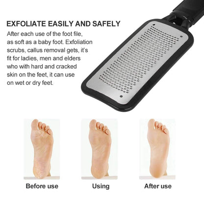 Turritopsisd Foot File with Foot Mask, Colossal Pedicure Rasp Professional Stainless Steel Feet File to Remove Hard Skin and Callus Dead Skin, Used on Both Dry and Wet Foot Care(Black) Health & Beauty > Personal Care > Foot Care TurritopsisD   