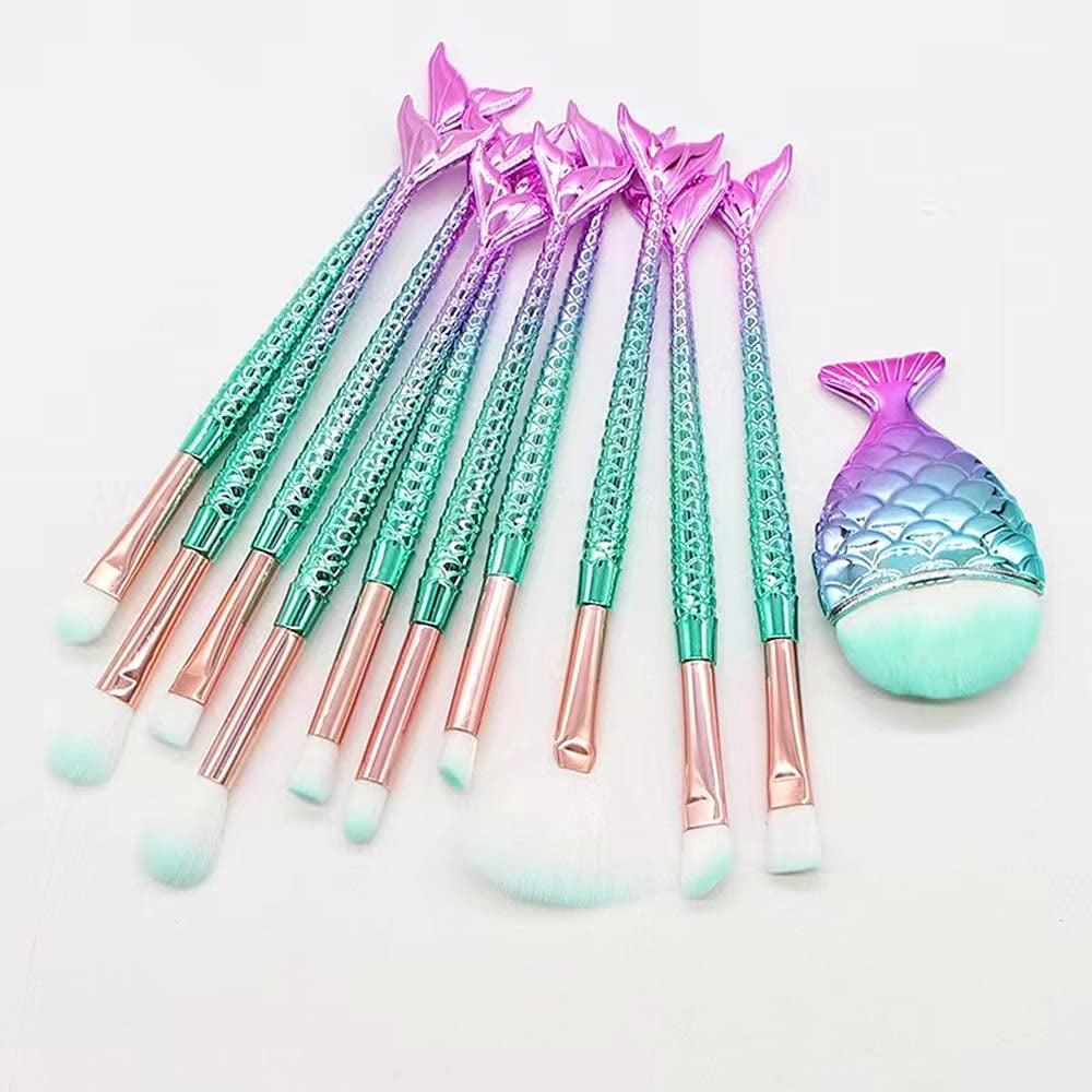 Makeup Brush Set 11Pcs Eye Makeup Brushes, Eyeshadow Concealer Eyeliner Brow Blending Brush Tool Health & Beauty > Personal Care > Cosmetics > Cosmetic Tools > Makeup Tools SQULIGT   