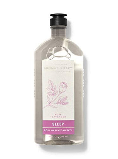 Bath and Body Works Aromatherapy NEW ROSE LAVENDER Deluxe Gift Set - Body Wash Foam Bath - Pillow and Body Mist - Moisturizing Body Wash & Body Cream - Full Size Health & Beauty > Personal Care > Cosmetics > Bath & Body Bath & Body Works   
