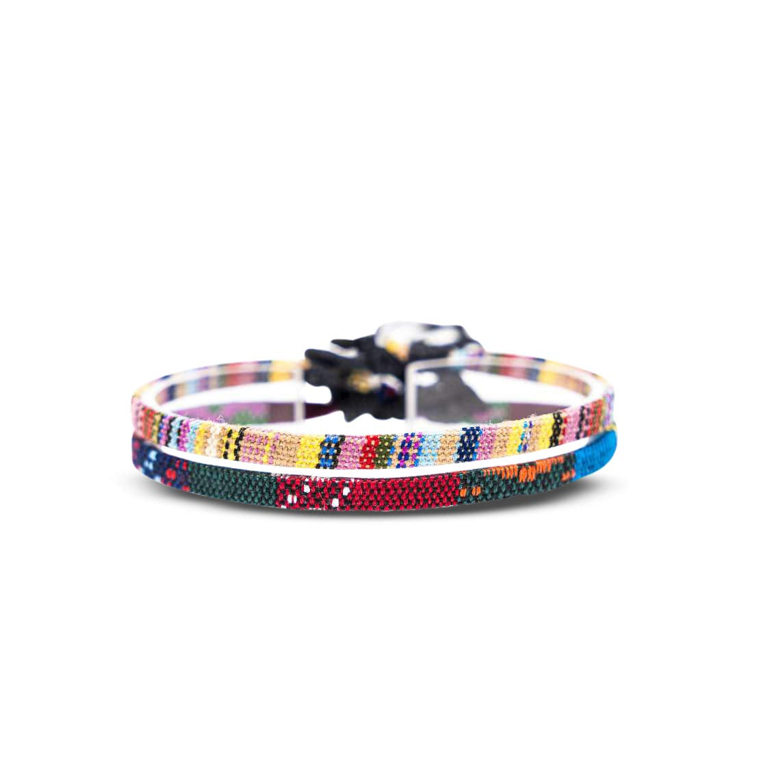 Surfer Beach Bracelet Set Men & Women - Braided Boho Summer Bracelets - Handmade Festival Jewelry - 100% Waterproof & Adjustable - Friendship Gift - Ethnic Hippie Style (Black & Ruby Red) Apparel & Accessories > Jewelry > Bracelets Made by Nami Yellow & Ethnic  