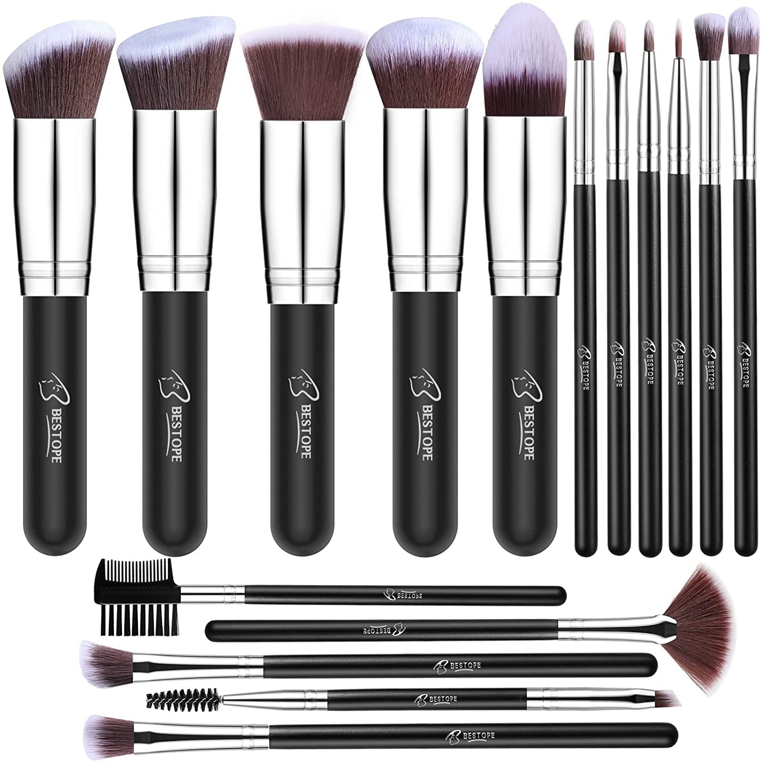 Makeup Brushes Makeup Brush Set - 16 Pcs BESTOPE PRO Premium Synthetic Foundation Concealers Eye Shadows Make up Brushes Set,Eyeliner Brushes(Rosegold) Health & Beauty > Personal Care > Cosmetics > Cosmetic Tools > Makeup Tools Shenzhen Jimei Lang Technology Co., Ltd. Sliver  