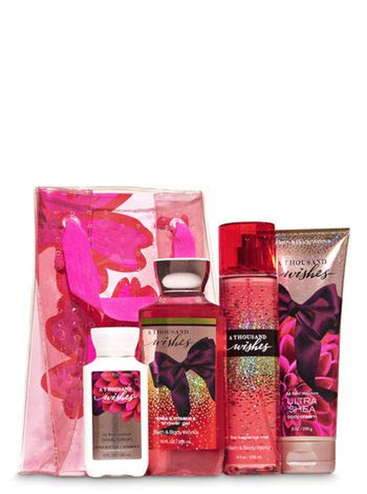 Bath & Body Works a Thousand Wishes Flower Power Gift Set | Shower Gel, Fragrance Mist, Body Cream & Travel Body Lotion Health & Beauty > Personal Care > Cosmetics > Bath & Body Bath & Body Works   