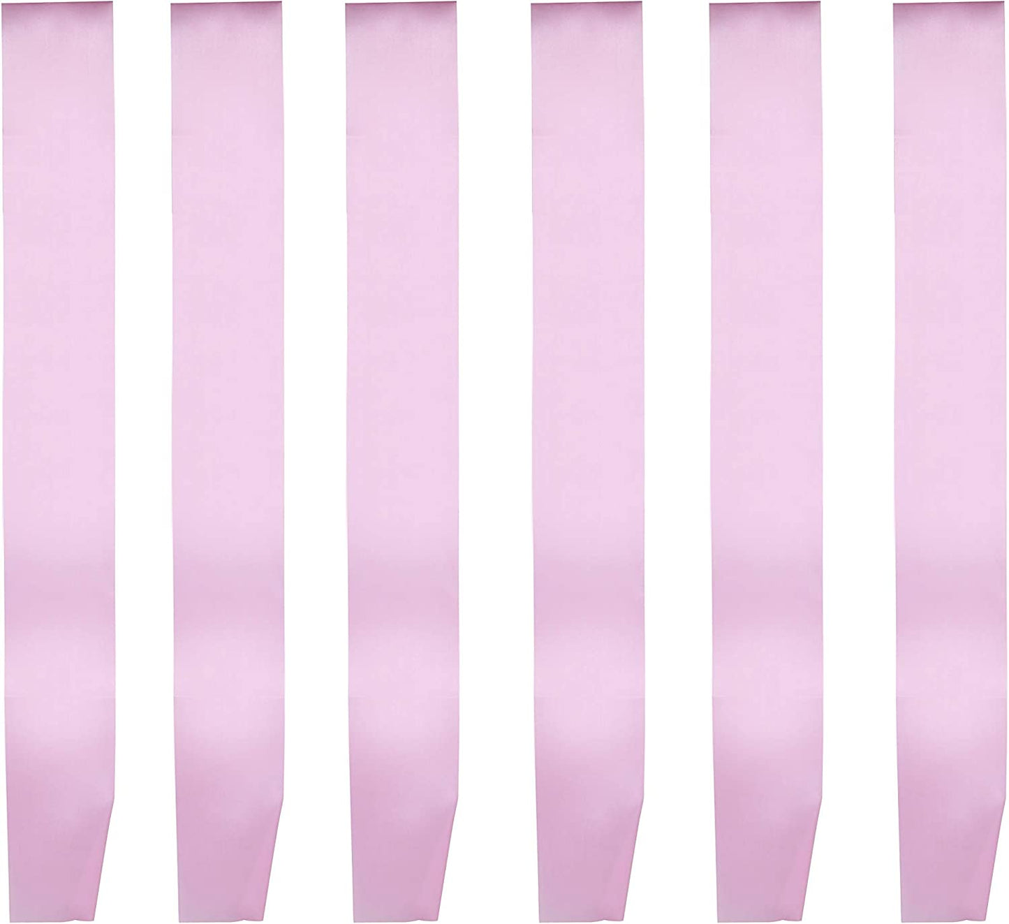 I-MART Blank Satin Sash, Princess, Beauty Queen, Homecoming, Winner, Mayor, Make Your Own Pins, Party Plain Pageant Sashes (Pack of 6 - Black) Apparel & Accessories > Clothing Accessories > Sashes I-MART Pack of 6 - Pink  