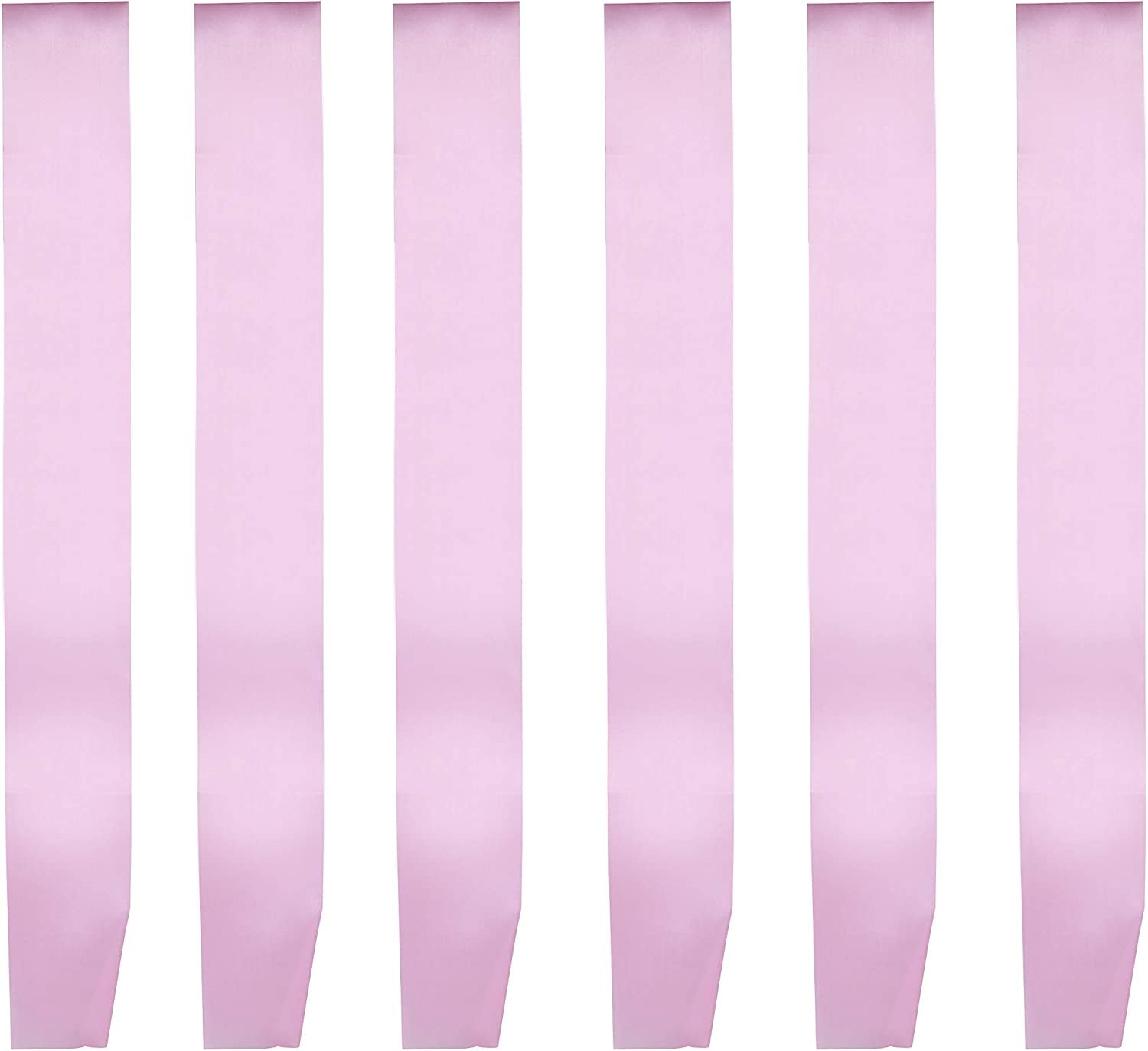 I-MART Blank Satin Sash, Princess, Beauty Queen, Homecoming, Winner, Mayor, Make Your Own Pins, Party Plain Pageant Sashes (Pack of 6 - Black) Apparel & Accessories > Clothing Accessories > Sashes I-MART Pack of 6 - Pink  