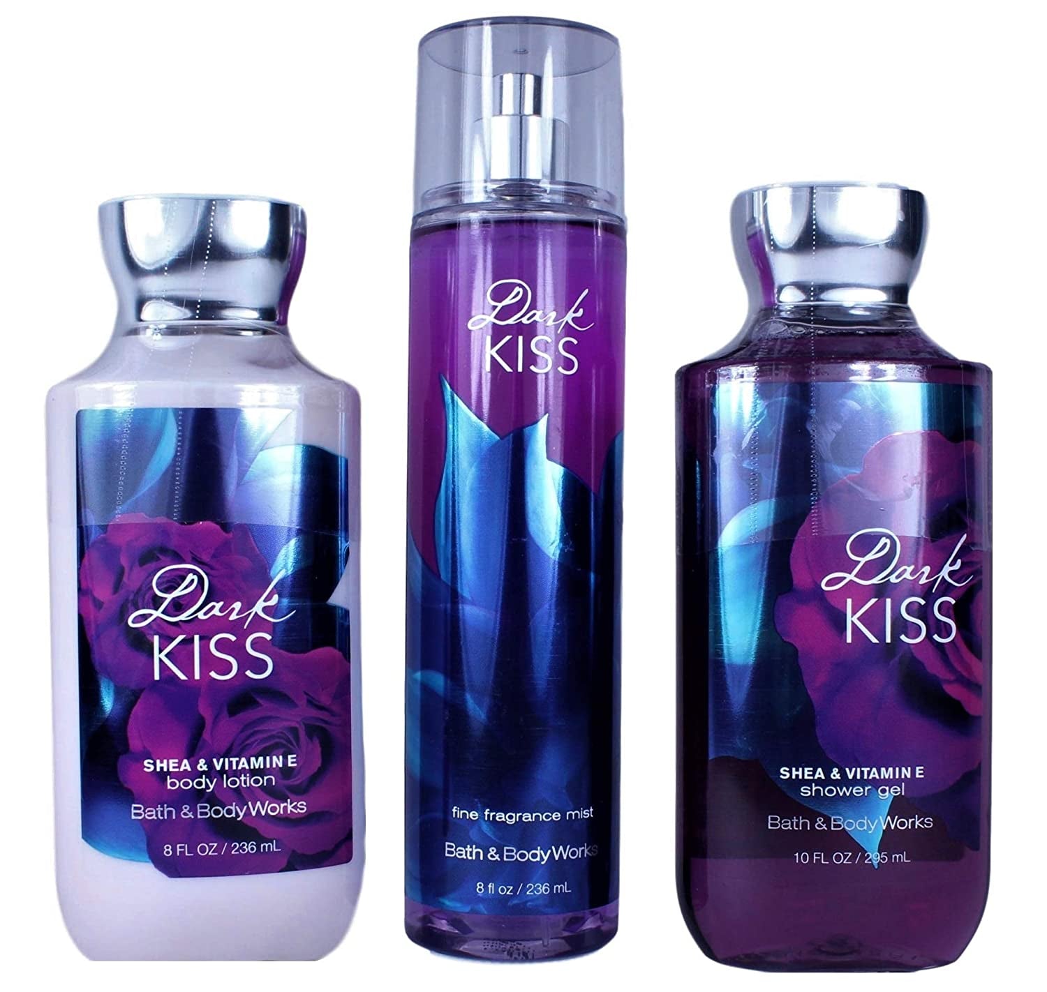Bath & Body Works Dark Kiss Gift Set Body Lotion, Shower Gel and Fragrance Mist Health & Beauty > Personal Care > Cosmetics > Bath & Body Bath & Body Works   