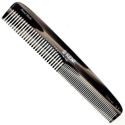 Kent 9T Pocket Comb & Hair Straightener - Wide Tooth/Fine Tooth Comb for Hair Care - Beard Straightener Comb and Cosmetology Supplies - Detangling Comb and Straightening Comb Styling Beard Comb Health & Beauty > Personal Care > Hair Care KENT Graphite 6 Pack 