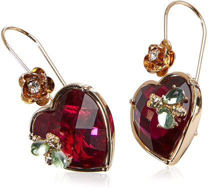 Betsey Johnson Stone Heart Drop Earrings Apparel & Accessories > Jewelry > Earrings Betsey Johnson Jewelry   