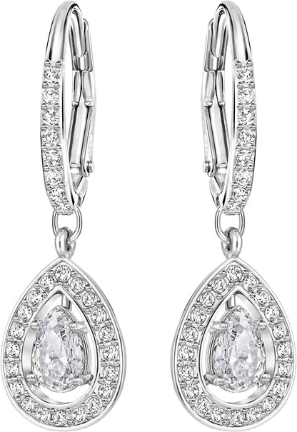 Swarovski Angelic Crystal Jewelry Collection, Rhodium Tone Finish, Blue Crystal, Pink Crystal, Clear Crystal Apparel & Accessories > Jewelry > Bracelets SWAROVSKI Pierced Earrings  