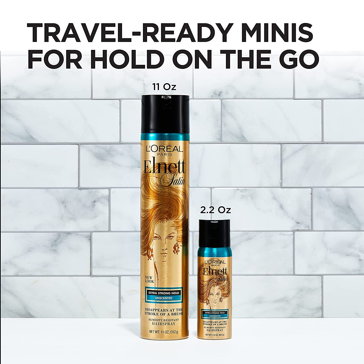 L'Oreal Paris Hair Care Elnett Satin Extra Strong Hold Hairspray, Unscented, 11 Ounce (Pack of 2) Health & Beauty > Personal Care > Hair Care L'Oreal Paris   