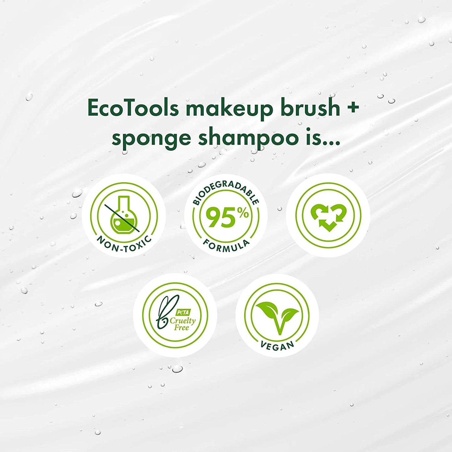 Ecotools Makeup Brush and Sponge Cleansing Shampoo Bundle, Removes Dirt and Oil Impurities from Face Brushes, Hyoallergenic, 6 Fl.Oz./ 177 Ml Each, 2 Count Health & Beauty > Personal Care > Cosmetics > Cosmetic Tools > Makeup Tools EcoTools   