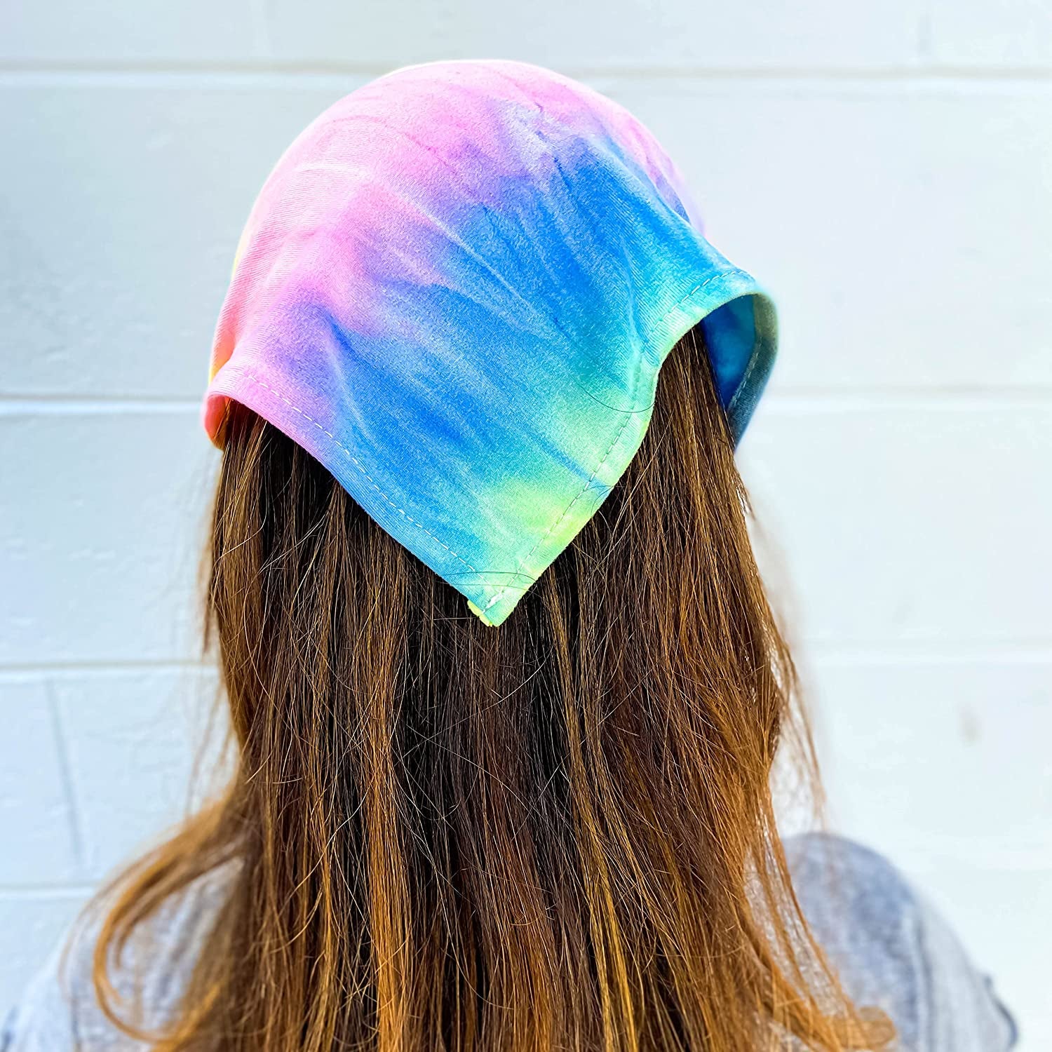FROG SAC 4 Tie Dye Scarf Headbands for Girls, Tie-Dye Bandana Headband Hair Accessories for Kids, Hair Kerchiefs for Teens, Soft Stretch Girl Head Bands, Cottagecore Boho Bandanas Scarves Apparel & Accessories > Clothing Accessories > Bandanas & Headties FROG SAC   