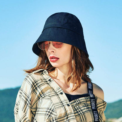 CACUSS Women'S Foldable Floral Bucket Hat Rolled Brim with Bowknot (Pm094Black) Apparel & Accessories > Clothing Accessories > Hats CACUSS   