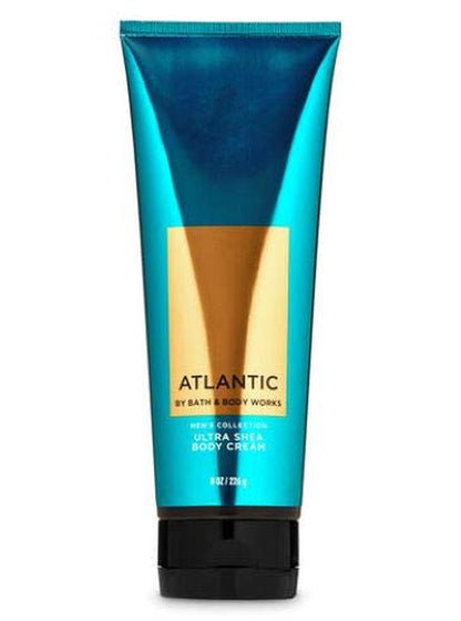 Bath and Body Works - Atlantic - Men'S - 3 Pc Bundle - Ultra Shea Body Cream, 2-In-1 Hair + Body Wash and Deodorizing Body Spray - (2020 Edition) Health & Beauty > Personal Care > Cosmetics > Bath & Body Bath and Body Works   