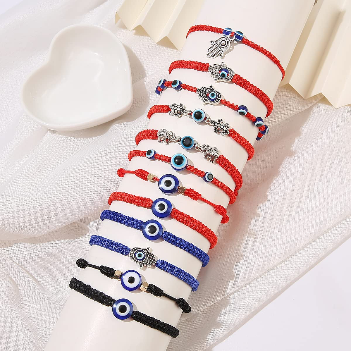 ILGANT 36Pcs Evil Eye Bracelets Set Jewelry for Women Girls Mexican String Knot Bracelet Pack Apparel & Accessories > Jewelry > Bracelets ILGANT   