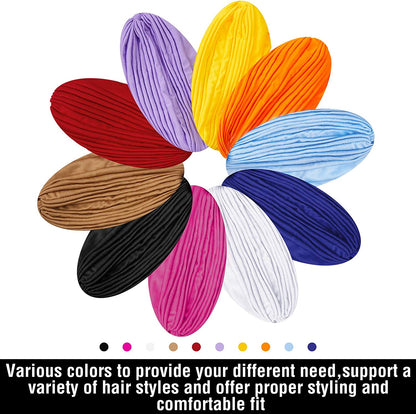 Stretchy Turban Cap Head Cover Chemo Head Wraps Bennie Twisted India'S Hat for Women Girl Apparel & Accessories > Clothing Accessories > Headwear Geyoga   