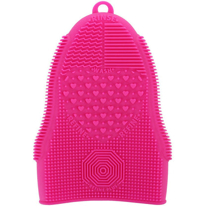 Scivokaval Makeup Brush Cleaner Glove Mat Mitt Silicone Cosmetic Cleaning Scrubber Tool Face Brushes and Eye Brush Washing Pad Pink (Rose Red) Health & Beauty > Personal Care > Cosmetics > Cosmetic Tools > Makeup Tools ScivoKaval Pink (Rose Red)  
