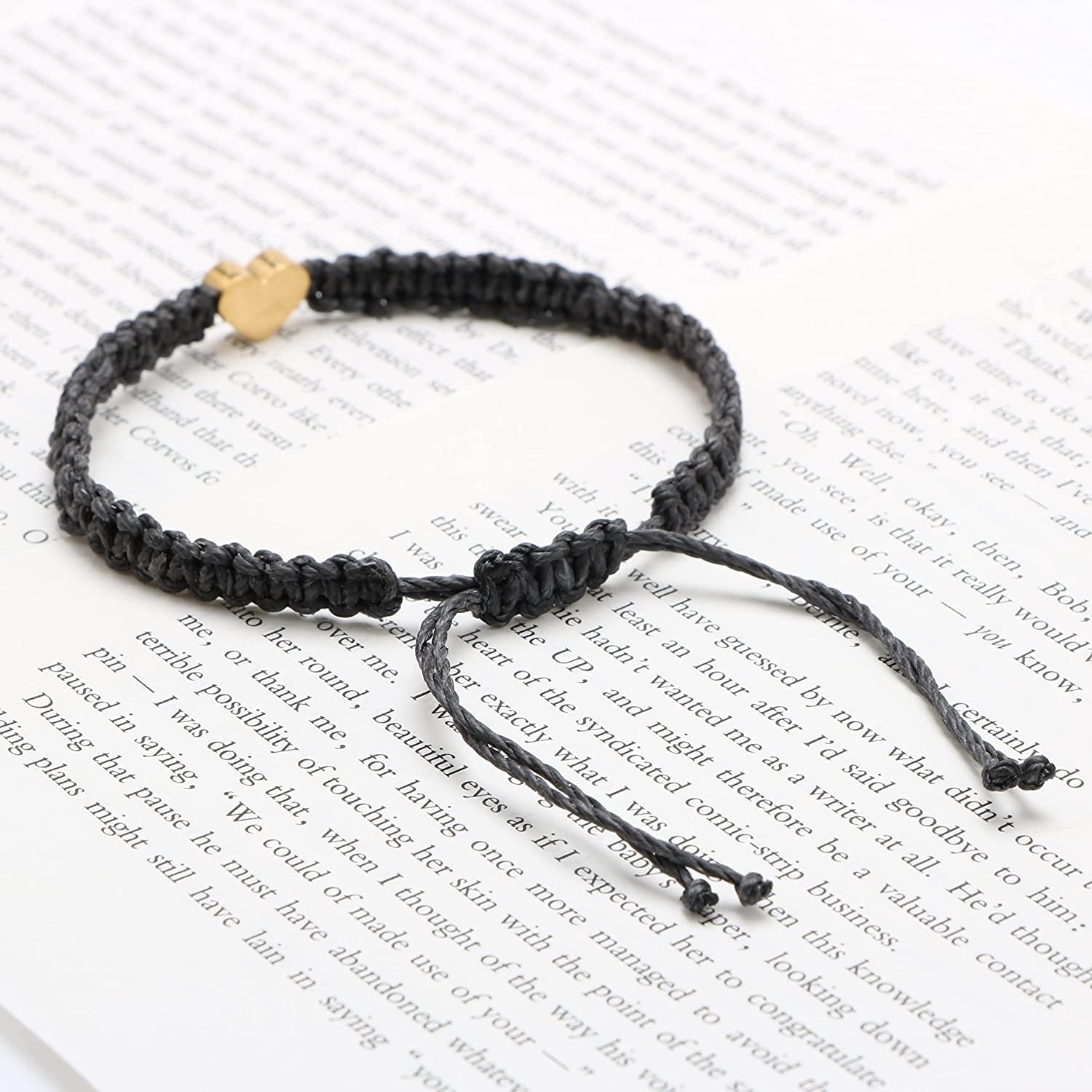 Heart Initial Bracelets for Women Gifts - 26 Letters Initial Charms Bracelet Handmade Rope Braided Adjustable Jewelry for Mom Daughter Birthday Jewelry Gift for Women Teen Girls Apparel & Accessories > Jewelry > Bracelets Lianlei   