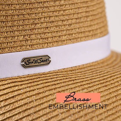 Sun 'N' Sand Women'S French Laundry Sun Hat - UPF 50+ - Backless, Foldable, and Packable 4” Brim Hat - One Size Apparel & Accessories > Clothing Accessories > Headwear Sun 'N' Sand   