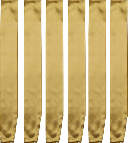 I-MART Blank Satin Sash, Princess, Beauty Queen, Homecoming, Winner, Mayor, Make Your Own Pins, Party Plain Pageant Sashes (Pack of 6 - Black) Apparel & Accessories > Clothing Accessories > Sashes I-MART Pack of 6 - Gold  