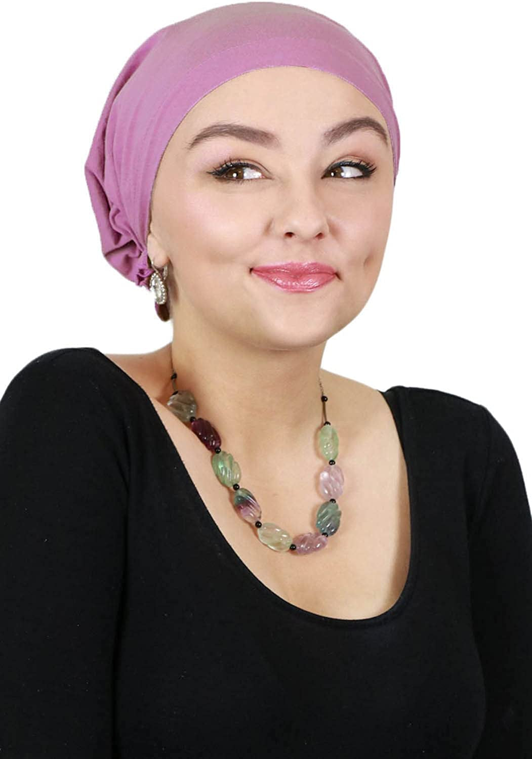 Head Scarf for Women Cancer Headwear Chemo Caps Wraps Head Coverings Cotton Scarves Celeste Apparel & Accessories > Clothing Accessories > Headwear Hats Scarves & More Light Plum  