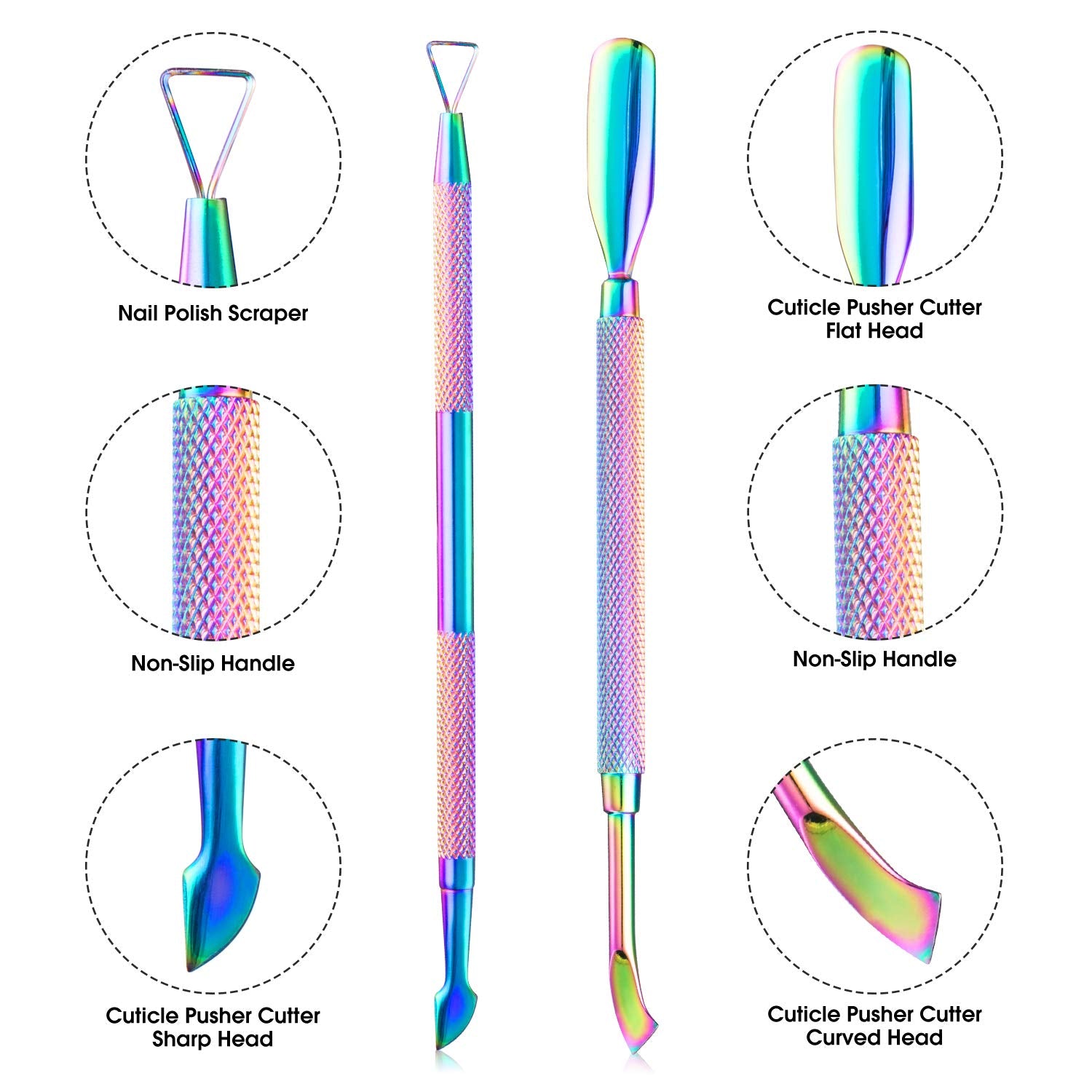 Cuticle Kit - 3 in 1 Cuticle Care Kit - Cuticle Nipper, Cuticle Cutter and Cuticle Scrapper - Perfect Nail Cuticle Kit for Women at Home Manicure Set - Stylish and Efficient Nail Tools Health & Beauty > Personal Care > Cosmetics > Cosmetic Tools > Nail Tools KENED   