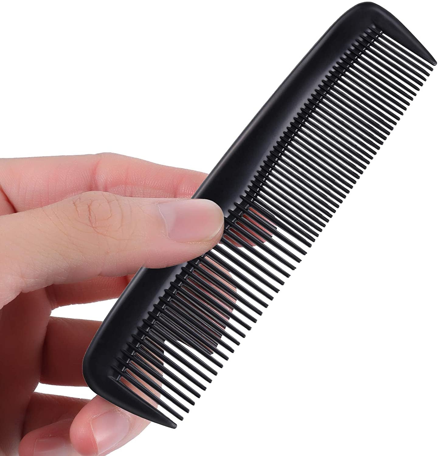 Hestya 24 Pack Black Hair Comb Pocket Plastic Comb Unbreakable Plastic Hairdressing Styling Comb Set for Salon or Hotel Hair Care Health & Beauty > Personal Care > Hair Care HESTYA   